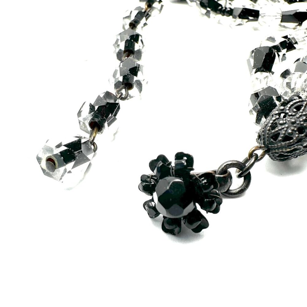 1950s Miriam Haskell Five-Strand Crystal Necklace — Signed, Museum Quality — EUC - Picture 8 of 10